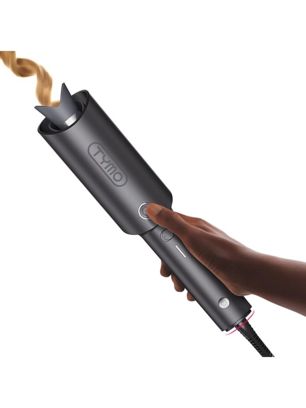 Automatic Rotating Curling Iron - Portable 1 Inch Curling Wand for Beach Waves